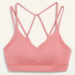 Old Navy Light Support Strappy V-Neck Sports Bra